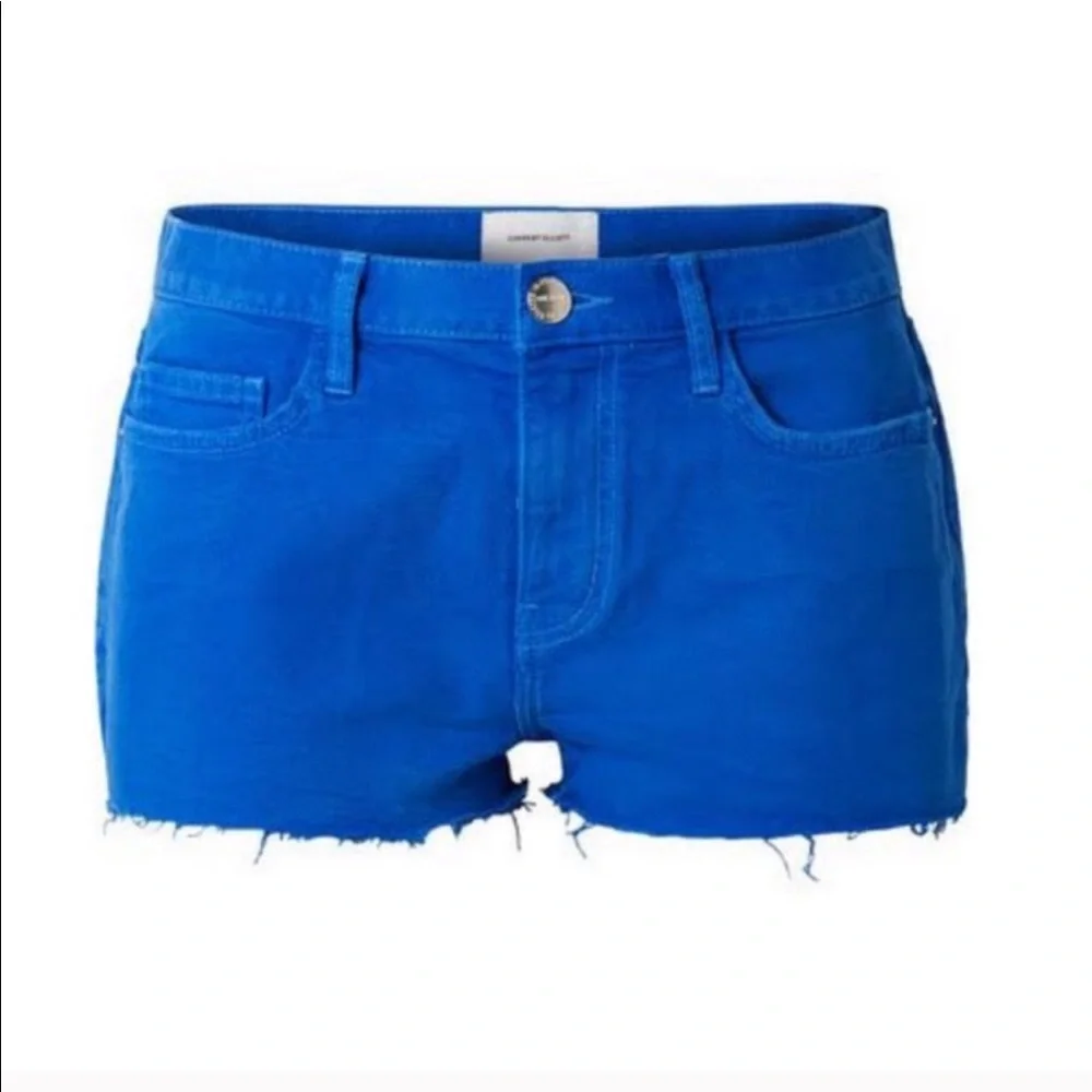 NEW Current Elliot Denim Cut Off Shorts Blue 601